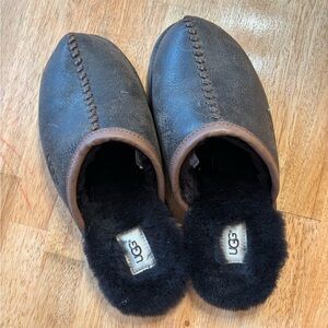 UGG Black and Brown Slippers
